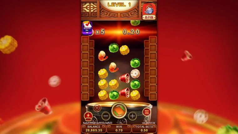 Ảnh màn hình gameplay game HOT POT PARTY (slot FC) chơi tại LC79