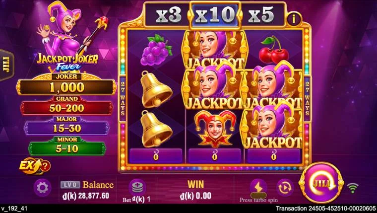 Ảnh bảng biểu tượng & tính năng game Jackpot Joker (slot JILI) chơi tại LC79